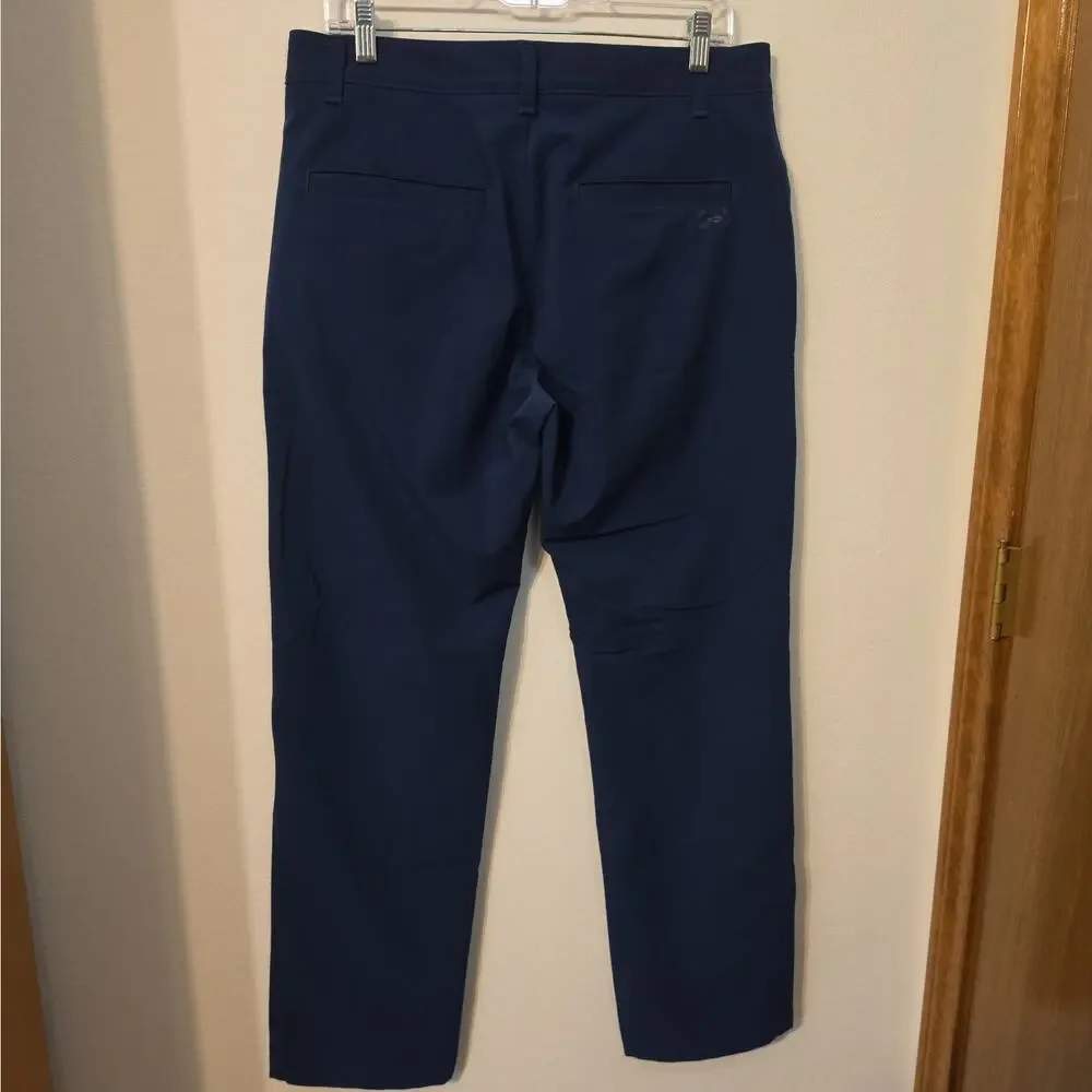 Under Armour Pants Mens 34X32 Navy Blue Performance Chino Golf Flat Front Logo